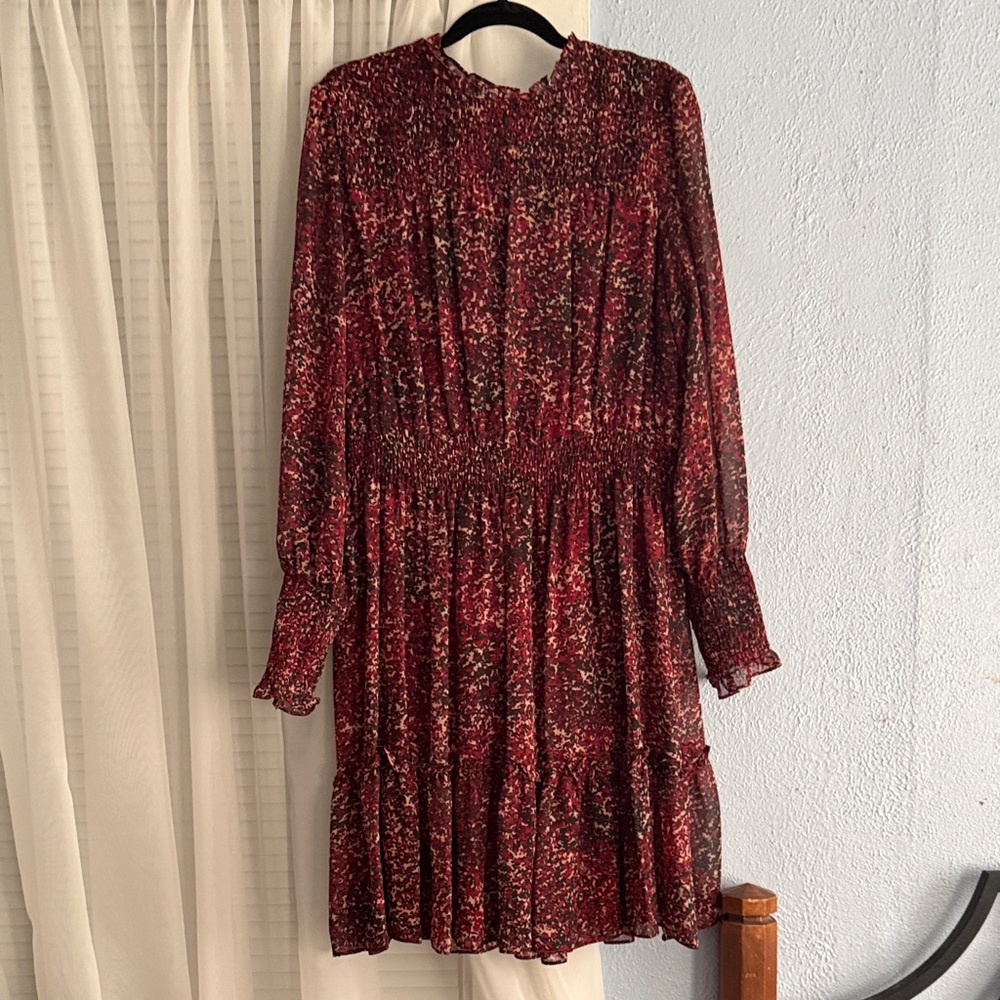Red Patterned Dress